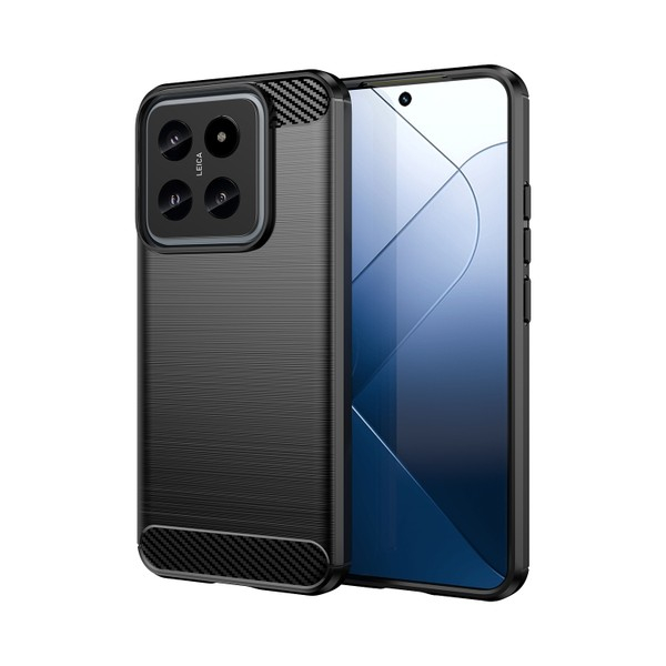 ZADNJA MASKICA CARBON FIBER TPU ZA XIAOMI 14 CRNA