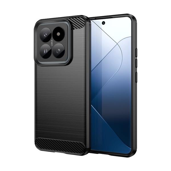 ZADNJA MASKA CARBON FIBER TPU ZA XIAOMI 14 PRO CRNA