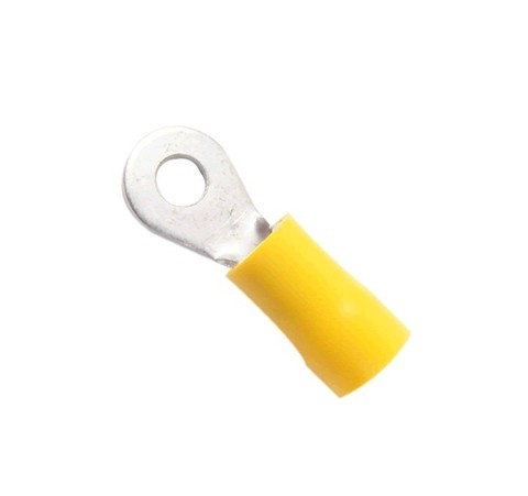 INSULATED RING CRIMP TERMINAL M4 2.5-4mm² YELLOW