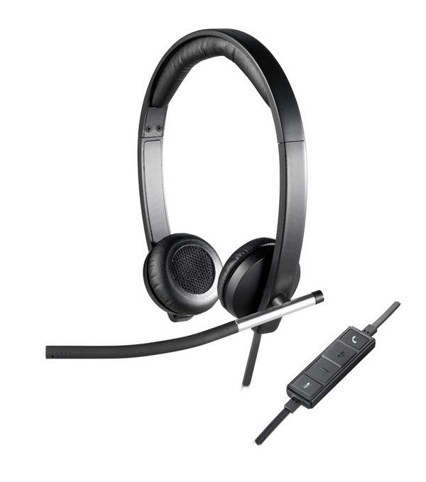 LOGITECH H650E STEREO NAGLAVNE SLUŠALICE S MIKROFONOM