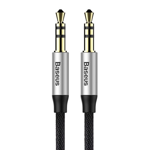 BASEUS AUDIO CABLE YIVEN M30 3,5MM TO 3,5MM 1,5M SILVER/BLACK