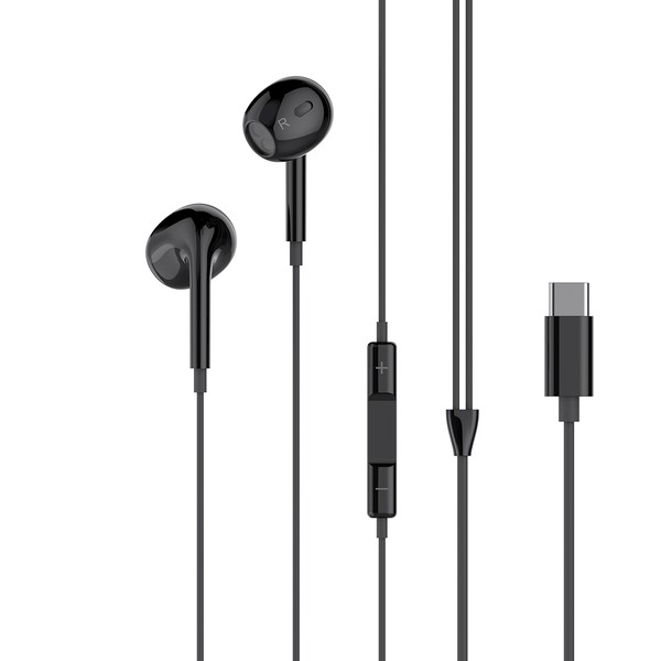 XO ŽIČANE SLUŠALICE EP74 USB-C CRNE