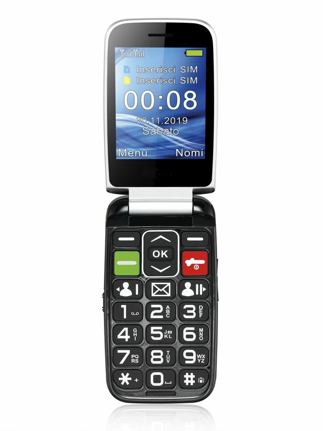 MEANIT SENIOR FLIP MAX MOBILNI TELEFON NA TIPKE CRNI