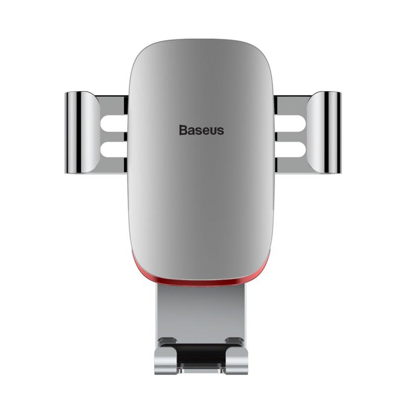 BASEUS METAL AGE GRAVITY CAR MOUNT SILVER