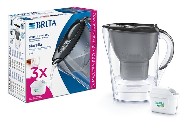 BRITA MARELLA FILTER ZA VODU 2,4L + 3 PRO PURE PERFORMANCE PATRONE