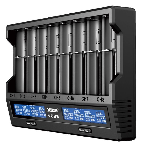 XTAR PUNJAČ ZA LI-ION I NiMH BATERIJE VC8S