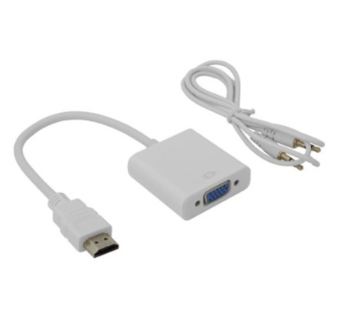 SBOX ADAPTER HDMI M -&gt; VGA Ž + AUDIO AD.HDMI-VGA+A/R