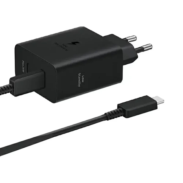 SAMSUNG ORIGINALNI MREŽNI PUNJAČ TIP-C + TIP-C NA TIP-C PD KABEL 3A 50W EP-T5020 CRNI