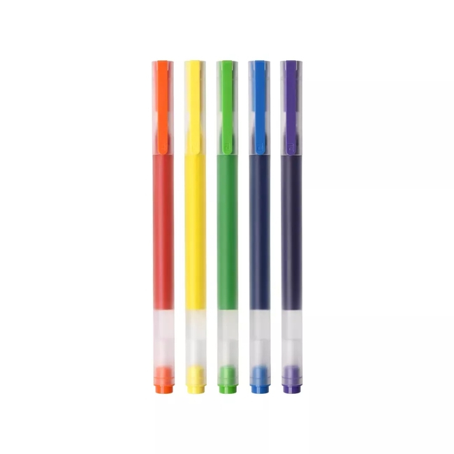 XIAOMI HIGH-CAPACITY GEL PEN (5 KOM) - KEMIJSKE OLOVKE U BOJI