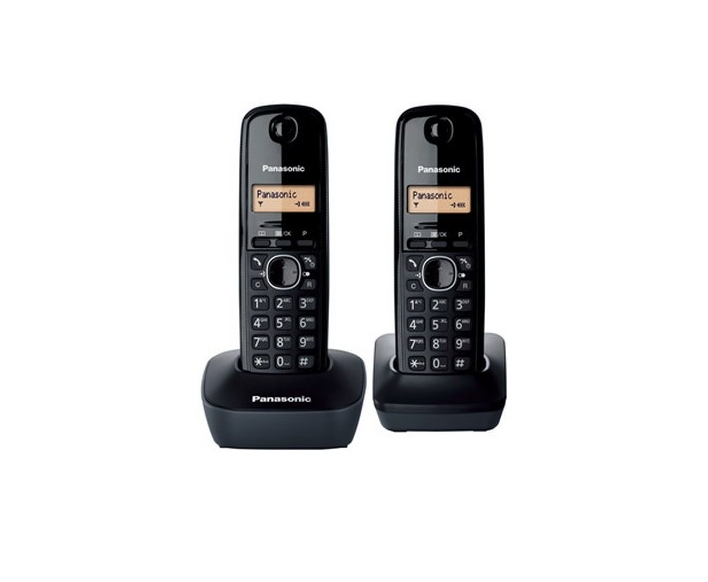 PANASONIC BEŽIČNI TELEFON KX TG1612FXH CRNI