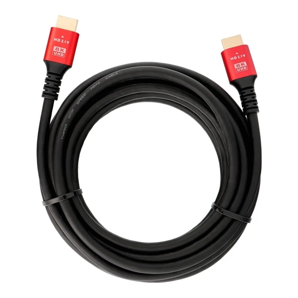 HDMI KABEL 2.1 8K 60Hz / 4K 120Hz - ULTRA VELIKA BRZINA, HDR, eARC, VRR, 48Gbps 5M CRNI