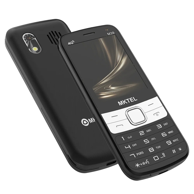 MKTEL M39 TELEFON NA TIPKE DUAL CRNI