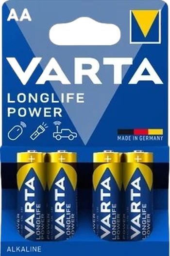 4 X VARTA LONGLIFE POWER ALKALNA BATERIJA LR6/AA 4906 (HIGH ENERGY)