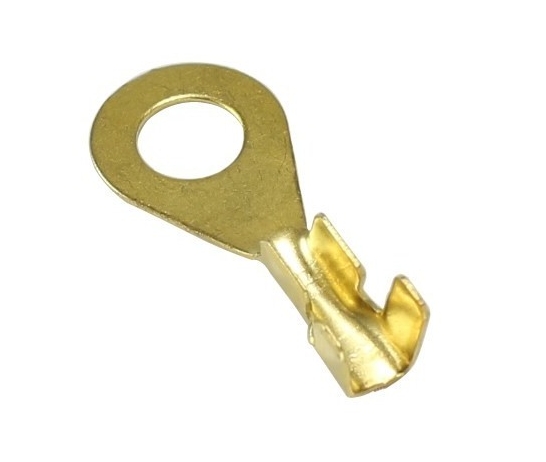 RING CRIMP TERMINAL GOLD PLATED Ø5MM (x10)