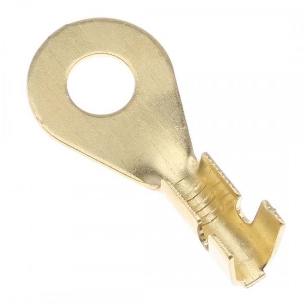 RING CRIMP TERMINAL GOLD PLATED Ø4MM (x10)