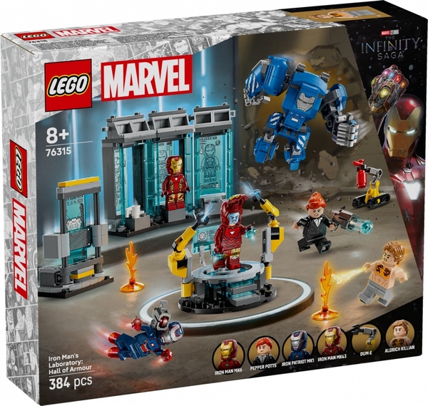 LEGO 76315 - IRON MANOV LABORATORIJ: DVORANA OKLOPA