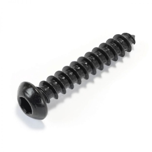 WOOD SCREWS TRUSS BUTTONHEAD HEX SOCKET BHC M4x25mm STEEL BLACK 8.8 (x10)