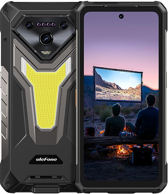 ULEFONE ARMOR 34 PRO 5G 16GB RAM 512GB DUAL CRNI S PROJEKTOROM
