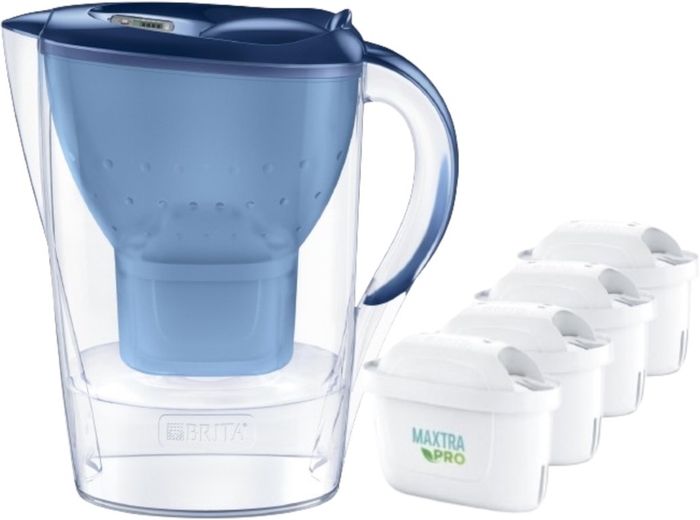 BRITA MARELLA 3.5L XL FILTER VRČ PLAVI + 4  MAXTRA PRO PURE PERFORMANCE PATRONE
