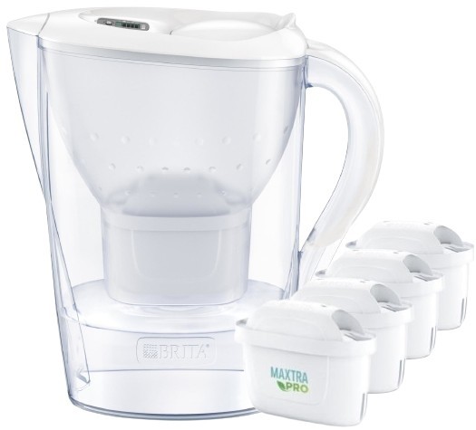 BRITA MARELLA 3.5L XL FILTER VRČ BIJELI + 4  MAXTRA PRO PURE PERFORMANCE PATRONE