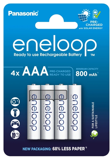 4 X PANASONIC ENELOOP R03 AAA 800MAH PUNJIVE BATERIJE BK-4MCDE/2BE (BLISTER)