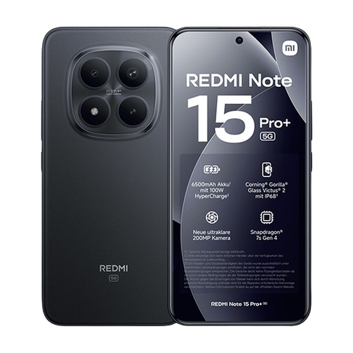 Xiaomi Redmi Note 15 Pro+ Plus 5G 12Gb Ram 512Gb Dual Crni