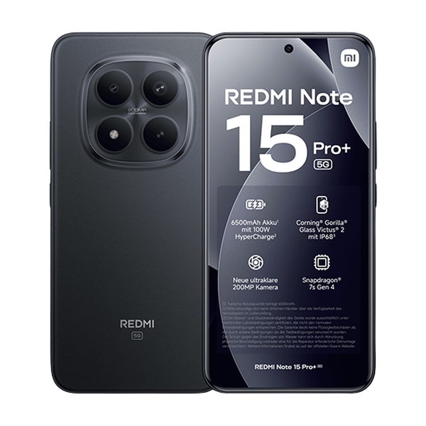 Xiaomi Redmi Note 15 Pro+ Plus 5G 8Gb Ram 256Gb Dual Crni