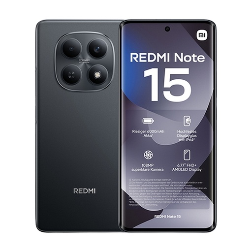 Xiaomi Redmi Note 15 4G 8Gb Ram 256Gb Dual Crni