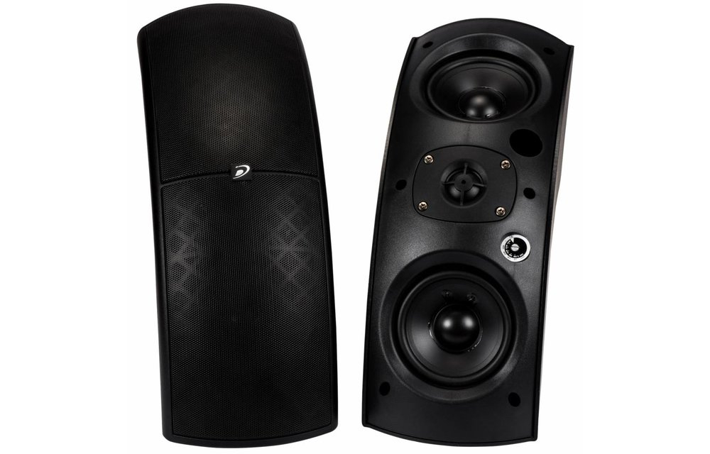 DAYTON QS204-4 QUADRANT SPEAKER PAIR 4Ω BYPASS BLACK - PAR ZVUČNIKA