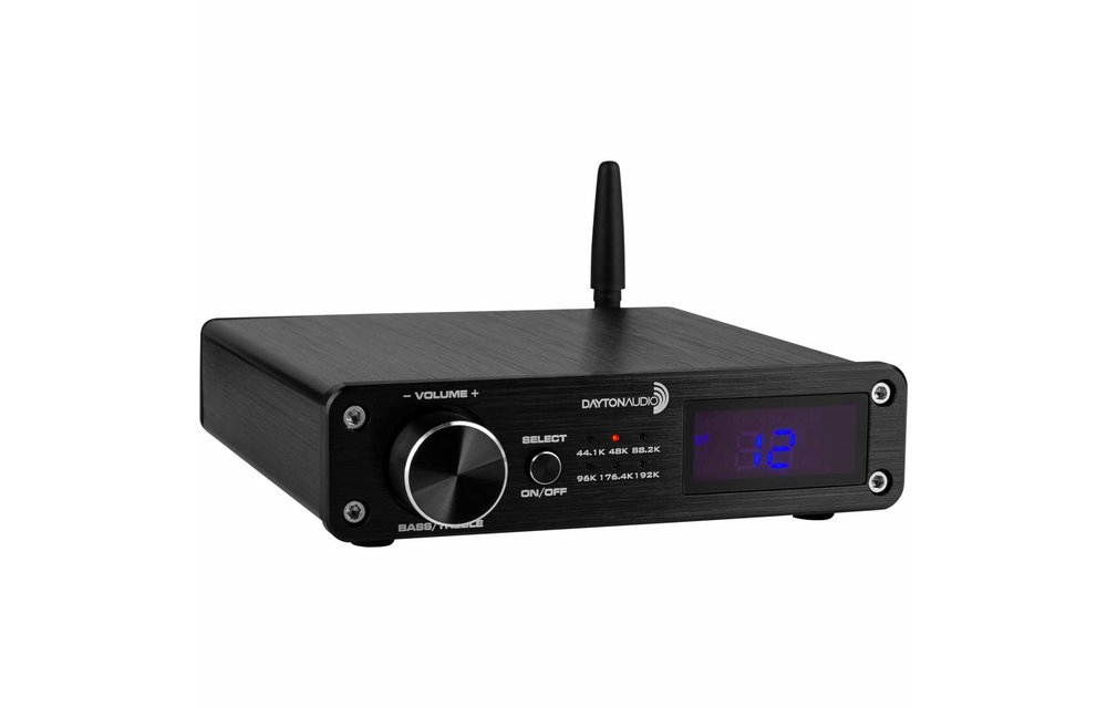 DAYTON AUDIO DTA-PRO 100W CLASS D BLUETOOTH AMPLIFIER WITH USB DAC IR REMOTE AND SUB OUTPUT - BLUETOOTH POJAČALO S DALJINSKIM UPRAVLJAČEM