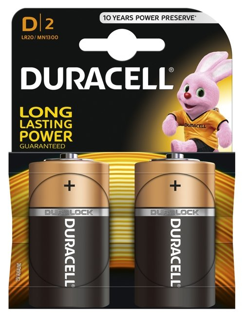 DURACELL BASIC ALKALNA BATERIJA, 2 X LR20 (D) 1,5 V AMERIKANKA BLISTER