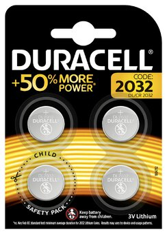 DURACELL Litium baterija, CR2032 blister 4 kom
