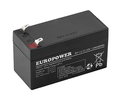 AGM EUROPOWER BATERIJA 12V 1, 2Ah