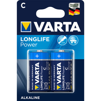 VARTA LONG LIFE ALKALNA BATERIJA LR14 1.5 V POLUAMERIKANKA BLISTER, 2 KOM