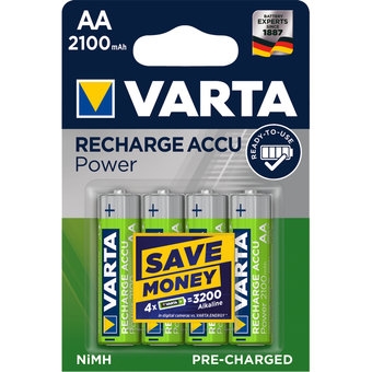 VARTA PUNJIVE BATERIJE Ni-Mh 4 x R06 2100 mAh (NAPUNJENE)