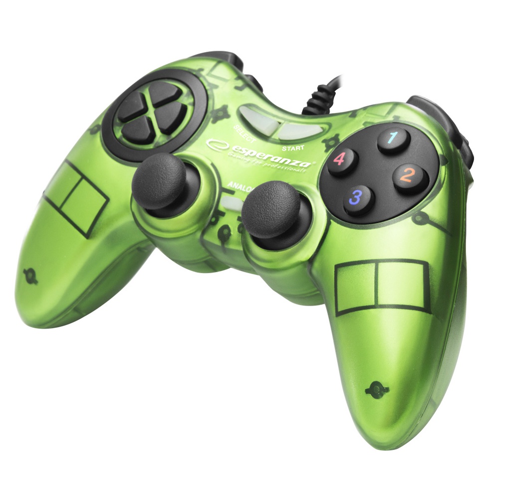 ESPERANZA GAMEPAD EGG105G FIGHTER ZA PC, GREEN
