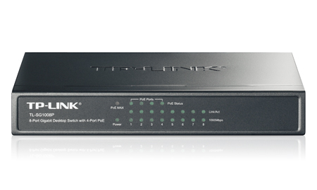 TP-LINK TL-SG1008P 8-PORT GIGABIT SWITCH