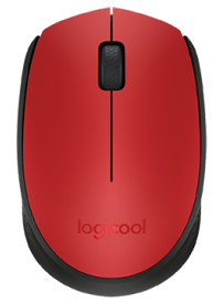 LOGITECH M171 BEŽIĆNI MIŠ CRVENI