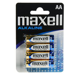 MAXELL ALKALNE BATERIJE 4 x LR6 (AA) 1,5 V, mignon, blister