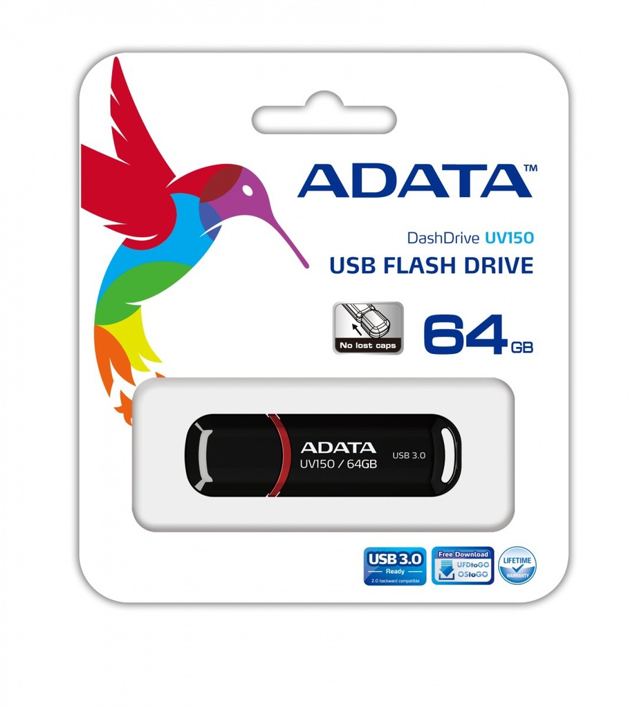 ADATA USB MEMORIJA UV150 64GB BLACK