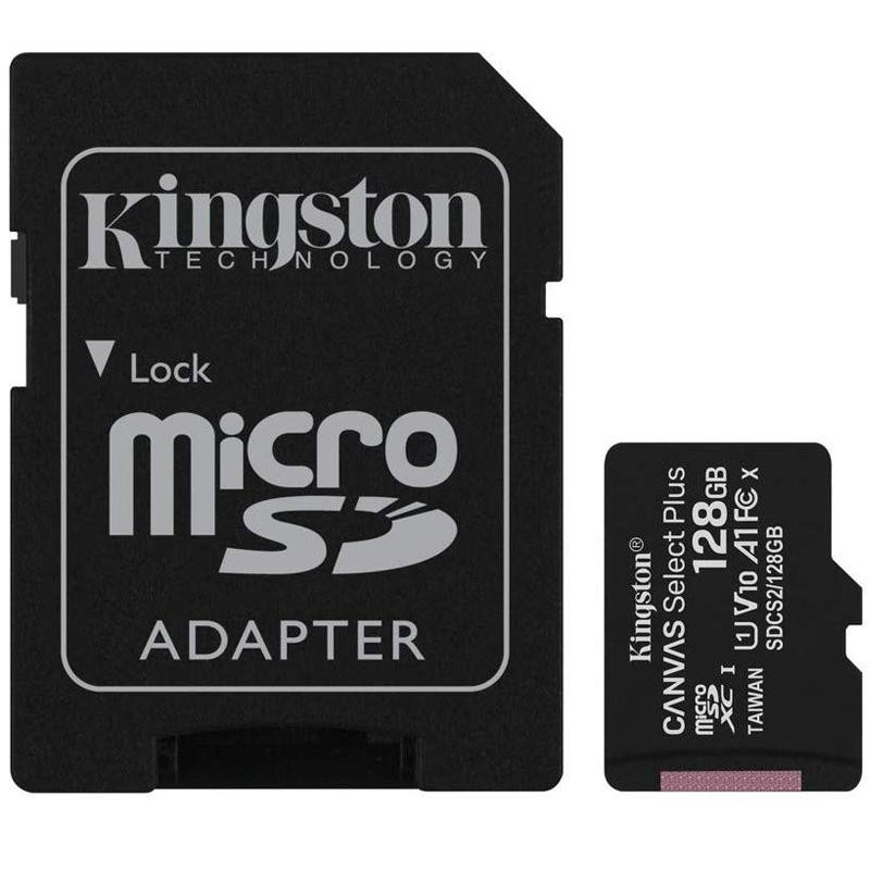 KINGSTON MICROSD 128GB CLASS10 CANVAS SELECT PLUS 100 MB/s