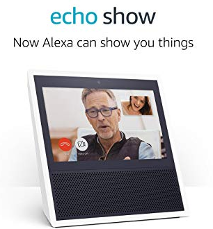 AMAZON ECHO SHOW WHITE SMART HOME HUB WITH DISPLAY