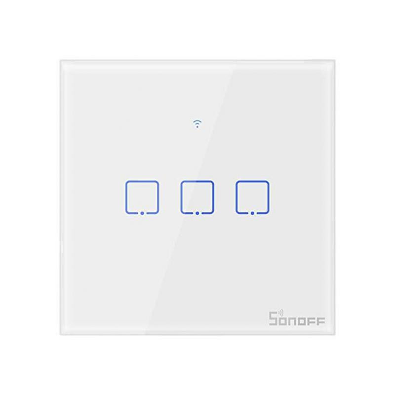 SONOFF T0EU3C-TX, SMART WI-FI APP i RF REMOTE SKLOPKA ZA SVJETLO BIJELA