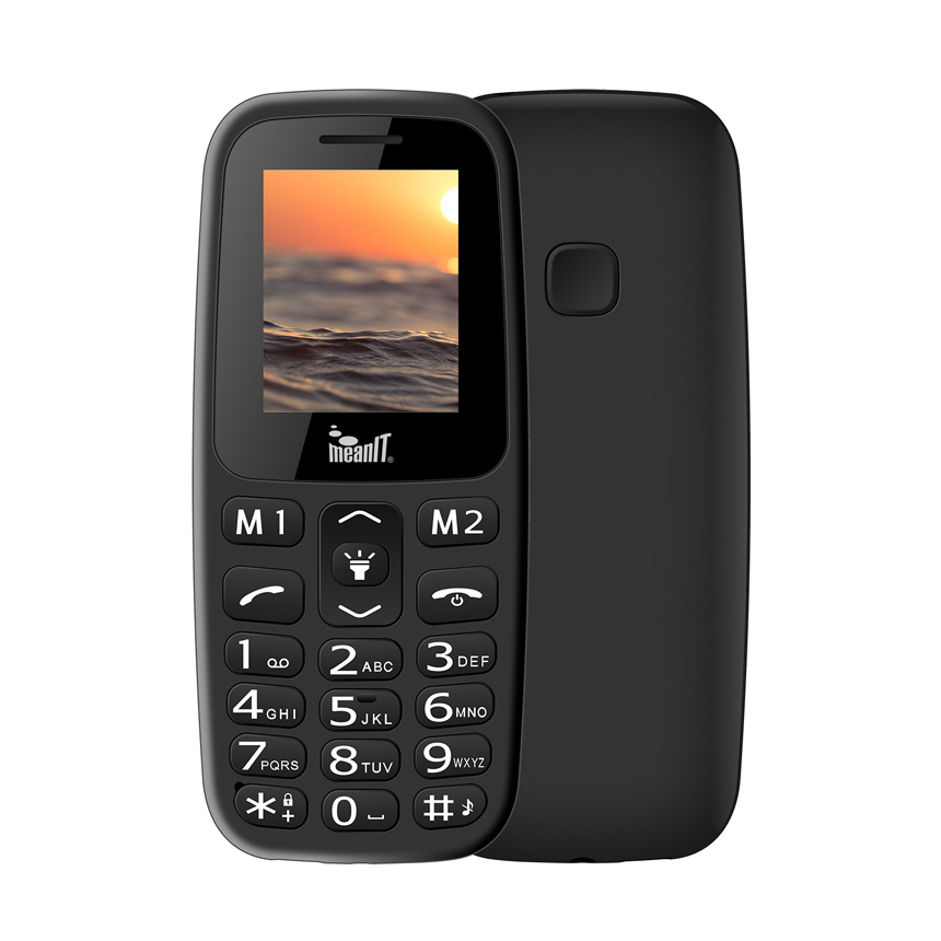 MEANIT VETERAN I TELEFON NA TIPKE DUAL SIM CRNI
