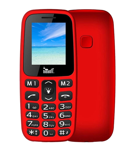 MEANIT VETERAN I TELEFON NA TIPKE DUAL SIM CRVENI