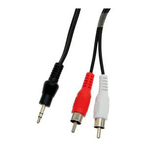 SBOX KABEL 3.5MM - 2 X RCA M/M 2M 3.5-2RCA-M/M-2/R