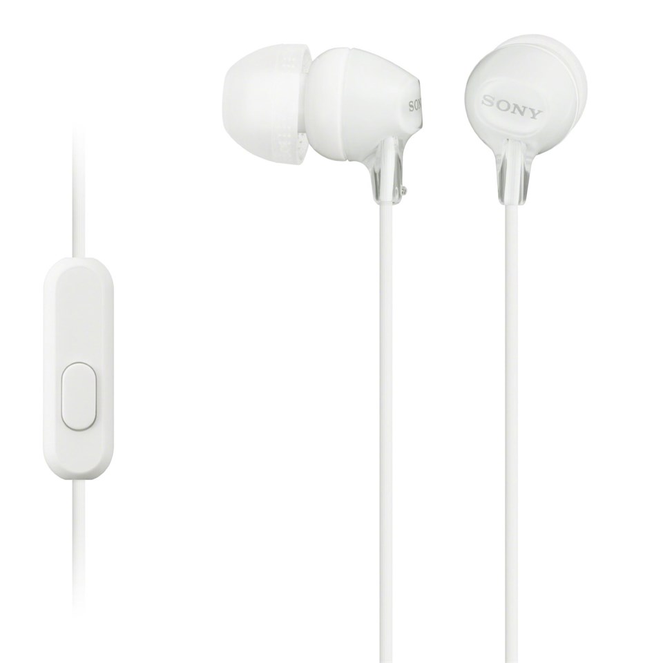 SONY SLUŠALICE MDR-EX15AP/W S MIKROFONOM BIJELE