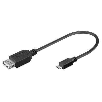 KABEL SBOX USB A F. -> Micro USB M. 0,1M USB F-MICRO M/R