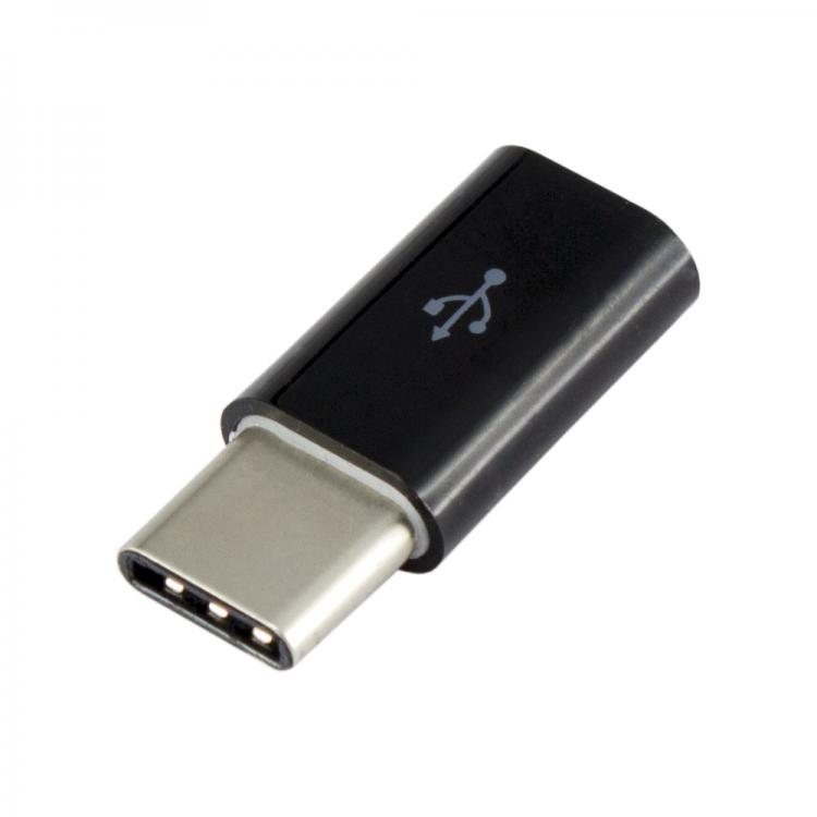 ADAPTER SBOX MICRO USB 2.0 F. -&gt; TYPE C M. CRNI AD.USB-C B/R