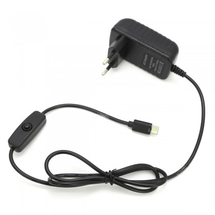 ADAPTER 100-240V TO 5V 3A USB TYPE C SA PREKIDAČEM